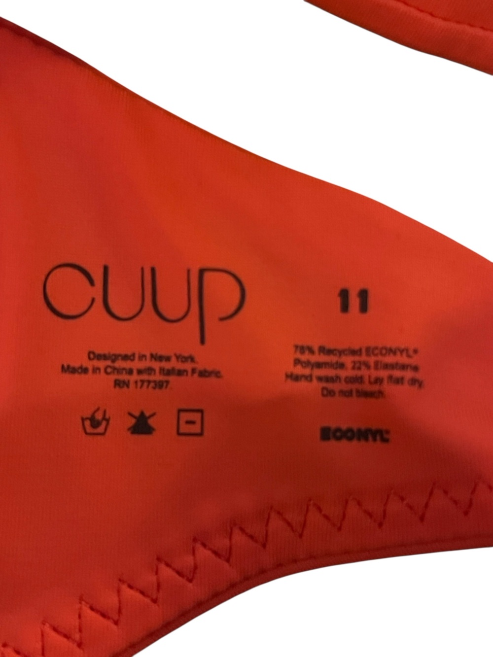 NWT CUUP The Balconette Bikini Top 11 (34E/36D) Hibiscus - Picture 5 of 5